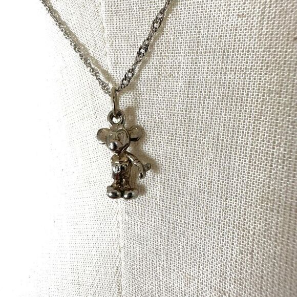 silver mickey mouse pendant necklace Jewelry - silver tone mickey mouse pendant necklace